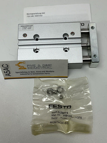 Festo DFM-12-50-P-A-GF Pneumatic Guided Cylinder 12mm Bore, 50mm Stroke 170829