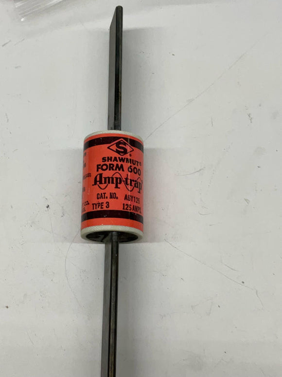 Mersen Shawmut A6Y125 Form 600 125-AMP Fuse Type 3