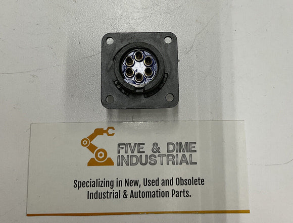 Amphenol 97-3102A-14S-06P 6-Pin Chassis Mount Male Receptacle