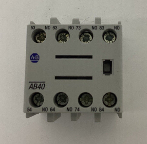Allen Bradley 100-FAB40 Front Mount Auxiliary Contact Block