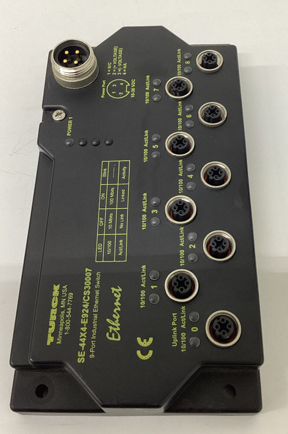 Turck SE-44X4-E924 / CS30007 Industrial Ethernet Module 9-Port