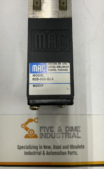 Mac Valves 92B-000-BJA Manifold Block - 0