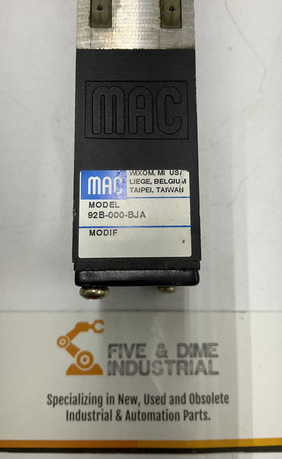 Mac Valves 92B-000-BJA Manifold Block