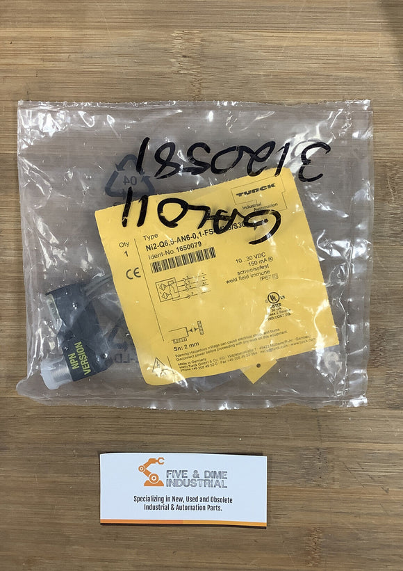 Turck Ni2-Q6,5-AN6-0,16-FS4.Position Sensor  4X3/S304