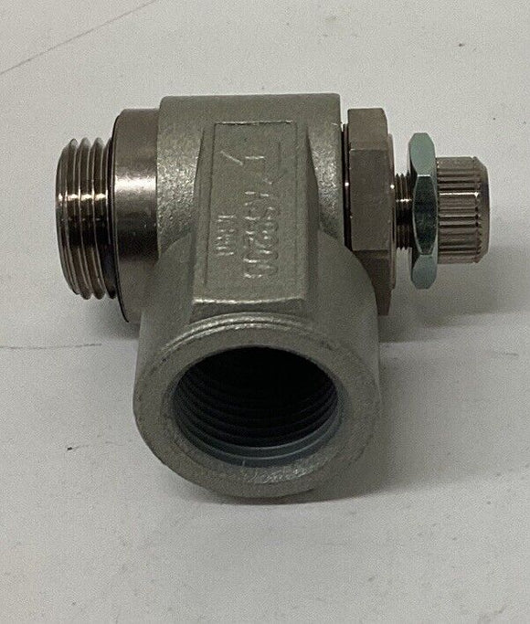 SMC AS3200-G03-X12 90° Flow Control Valve