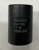 Bucher 280254 24VDC 17 Watt Solenoid Coil, 16mm ID, 53mm Length-5