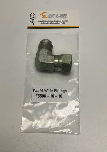 World Wide Fittings  F5506-10-10  90° Swivel Elbow  37° JIC Hydraulic fitting