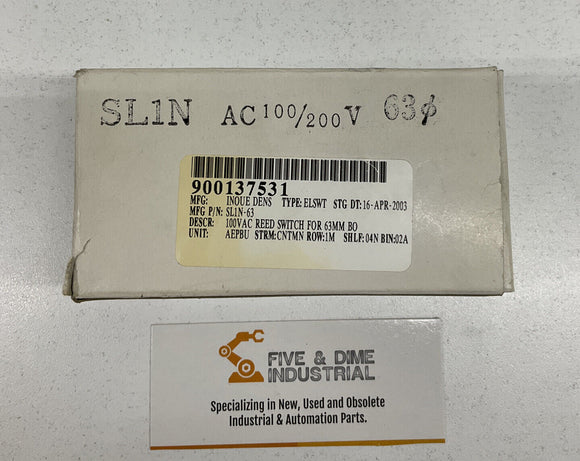 Omega SLIN-63 Reed Switch Sensor 100/200V