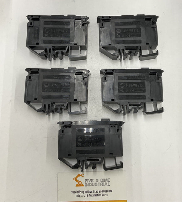 Allen Bradley 1492-WFB10 Terminal Blocks 800V. Lot of 5