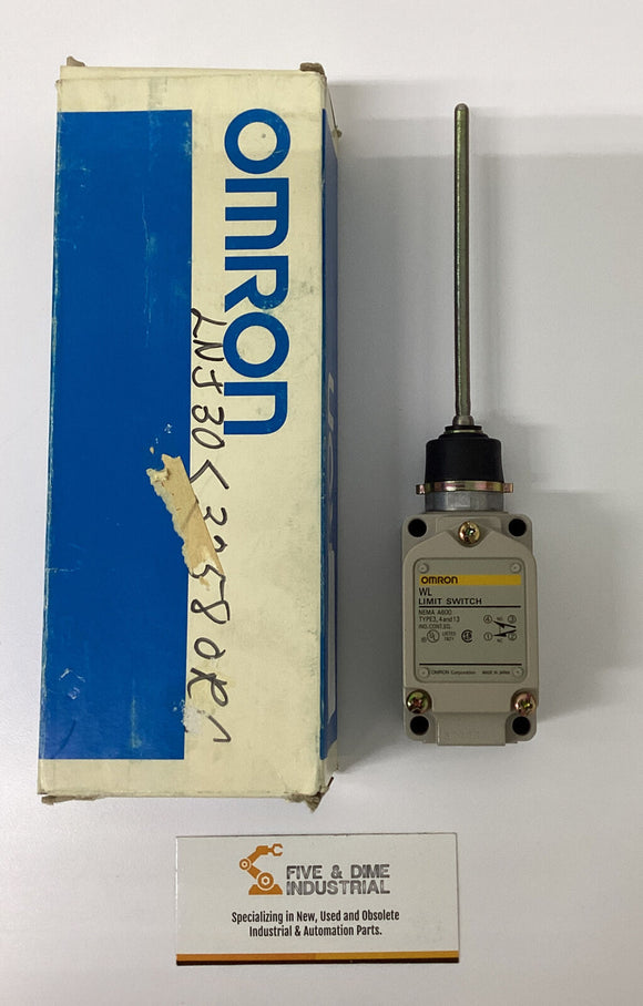 Omron WLNJ-30 2-Circuit Limit Switch  1-NO I-NC Snap Action Whisker Style