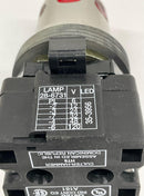 Eaton HT8GDRF3 Red Momentary Illuminated Switch w/ Guard-4