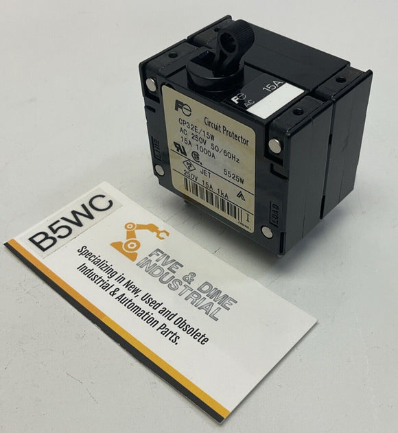 Fuji Electric CP32E/15W 250V 15-Amp Circuit Protector