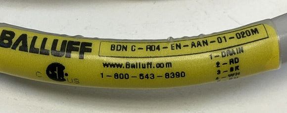Balluff BDN C-R04-EN-AAN-01-020M 5-Pin Female Cordset