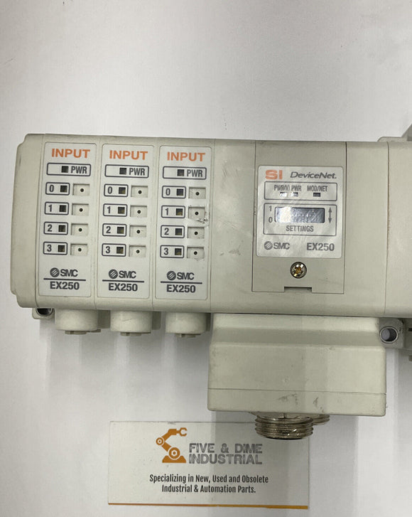 SMC EX250-SDN1-X122 DeviceNet IE2 Input Modules + 5 Various Valves