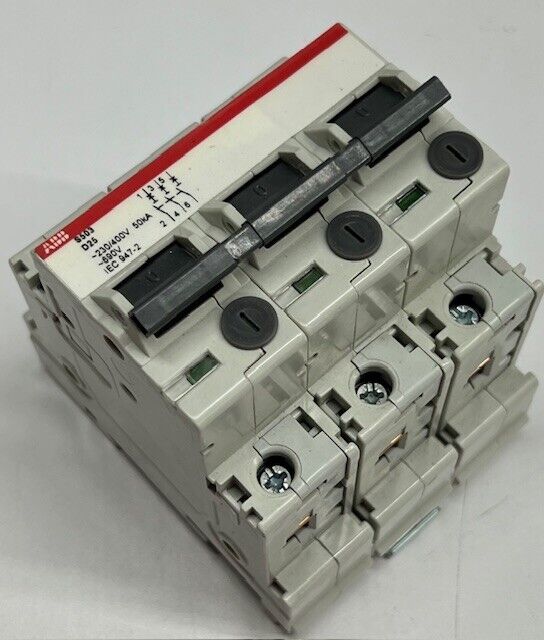 ABB S503-D25 Heavy Duty Circuit Breaker 2CCF011748R0001 3 Pole 25A