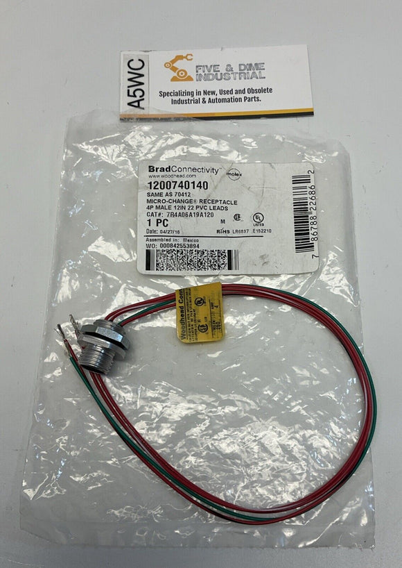 Brad Connectivity Woodhead 1200740140 / 70412 Micro-Change Recept