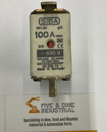 Siba NH 00 VDE 0636 IEC 80269 100A 690V - 0