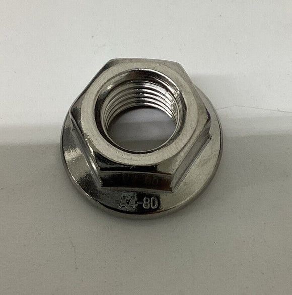 Granger M16-20 4-Pack Stainless Serrated Flange Nuts DIN6926