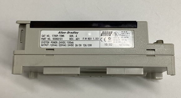 Allen Bradley 1790-T0W6 Ser. A  6-Relay Compact Block Module 95960101