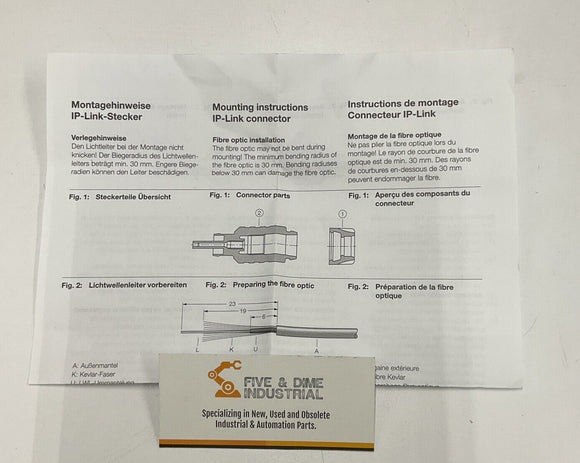 Turck SFOC-0001 Fiber Optic Connector M6603775