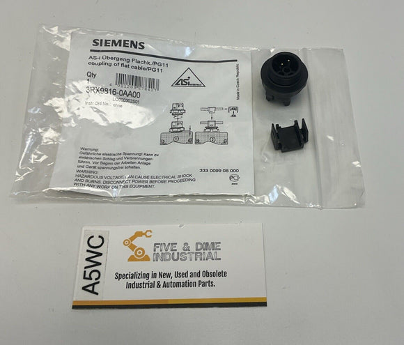 Siemens 3RX9816-0AA00 Cable Adaptor AS-I FK-PG11