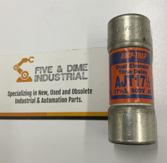 Amp Trap AJT17-1/2 Lot of 2  Dual Element Time Delay Fuse 600V 17.5A