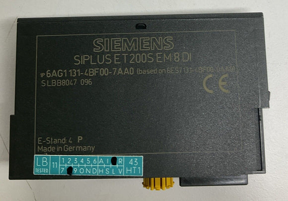 Siemens 6AG1 131-4BF00-7AA0 Siplus ET 200S EM 8 DI