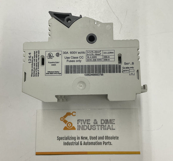 Allen Bradley 1492-FB3C-30-L 3-Pole Class CC Fuse Holder