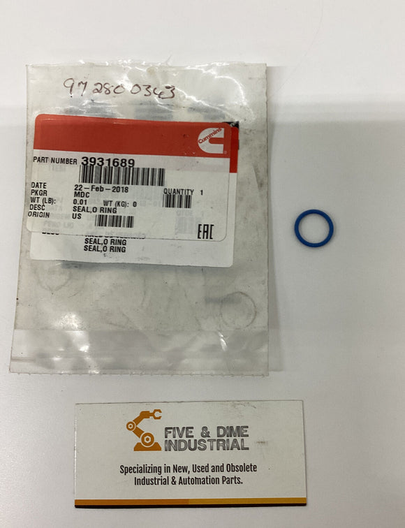 Cummins  3931689 Genuine O-Ring Seal