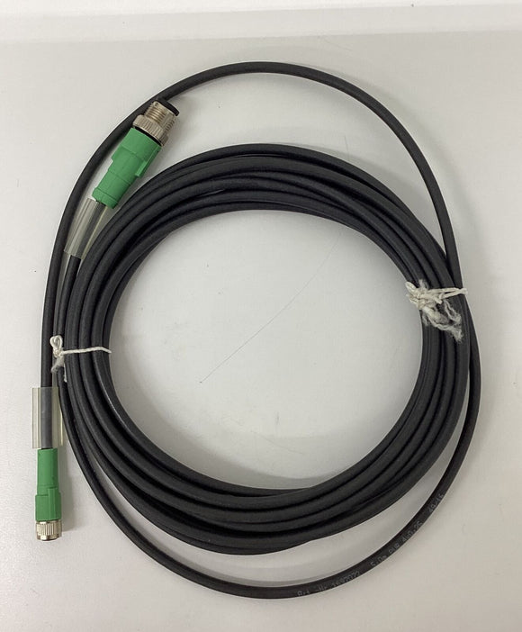 Phoenix Contact 1697072 M12 Male- M8 Female Cable 4-Pole, 5 Meters