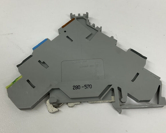 Wago 580-570 4-Wire Sensor Terminal Blocks DIN Mount, Box of 50