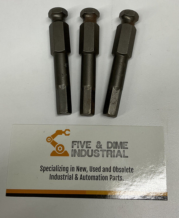 Apex AN-10  Power Bit 7/16 Lot of 3 HexPower Dr 5/16 End 2-1/2 Length