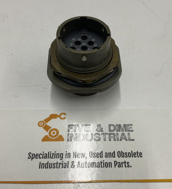 ITT Cannon KPSE07E16-8P w/c Jan Nut Receptacle 8 Pin Round