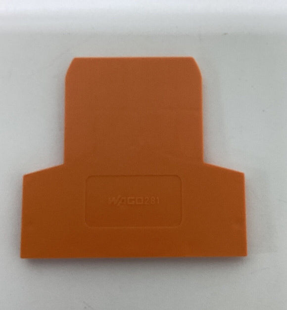 Wago 281-309 Orange Terminal Block End Barriers Lot of 25