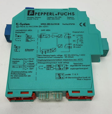 Pepperl Fuchs 373735  K-System Sensor Switch Amplifier KFD2-SR2 - 0