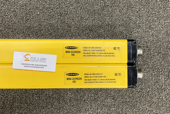 Banner MSXLHDE7212Y Safety Long Range Curtain Set