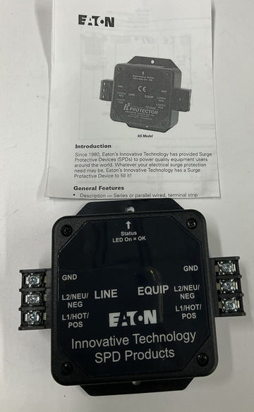 Eaton HS-24-10A Surge Suppressor Device 400-1000. 24VDC