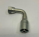 Parker 1L956-6-6  3/8" ID Hose Crimp x 9/16-18" Female JIC Swivel Fitting-3