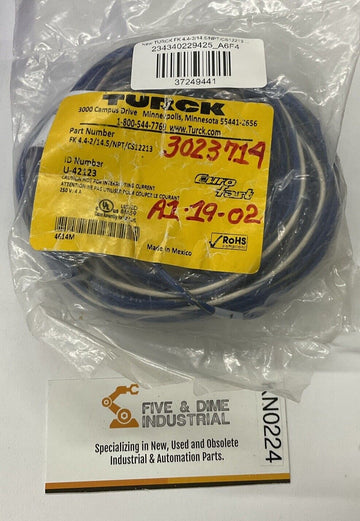 Turck FK 4.4-2/14.5/NPT/CS12213 U-42123 Receptacle