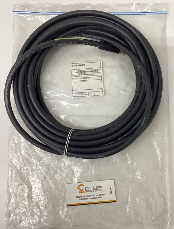 Schmersal 103013431 10 Meter 4-Pole Cable A-K4P-M12P-S-G-10M-BK-2-X-T-4