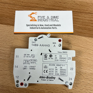 Allen Bradley 1489-AAHH3 Series A Auxiliary Switch