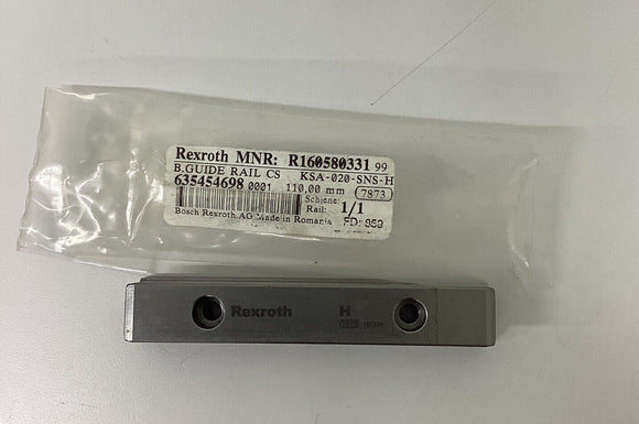 Bosch Rexroth R160580331 Size 20 Guide Rail 110mm