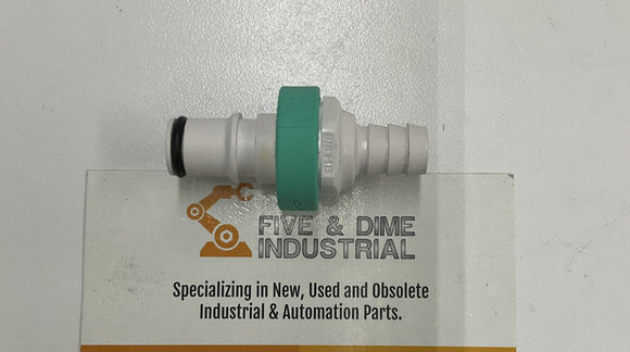 CPC Colder Products NS4D2Z00606 3/8" Barb Valved In-Line Coupling Insert