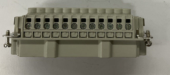 Weidmuller 1211100000 HDC HE-24 24 Contact Heavy Duty Connector