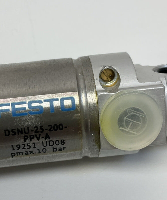 Festo DSNU-25-200-PPV-A Pneumatic Cylinder 25mm Bore, 200mm Stroke 19251