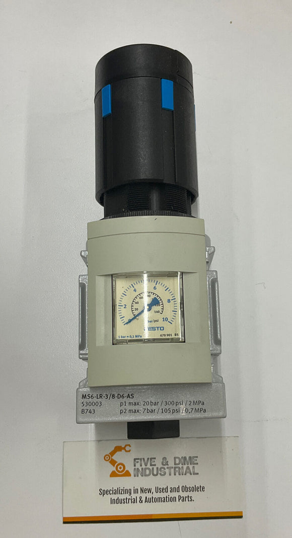 Festo MS6-LR-3/8-D6-AS Pressure Regulator 3/8 NPT