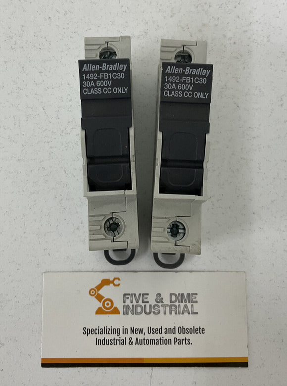 Allen Bradley 142-FB1C130 Class CC Ser. B Fuse Holder. Lot of (2)