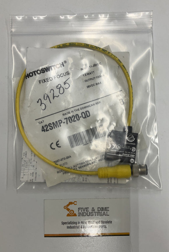 Allen Bradley 42SMP-7020-QD Ser. B Photo Electrical Sensor