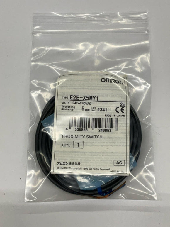 Omron E2E-X5MY1 Proximity Sensor 24-240VAC 2-Meters