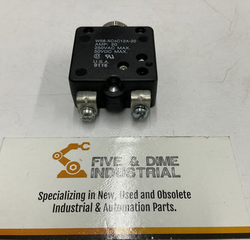 Potter & Brumfield W58-XC4C12A-20 Circuit Breaker 20 Amp 250 VAC 50 VDC - 0